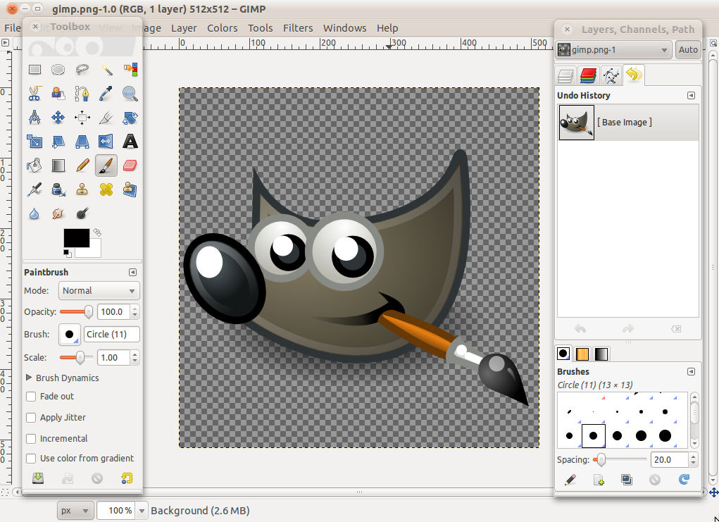 does control work on gimp for mac
