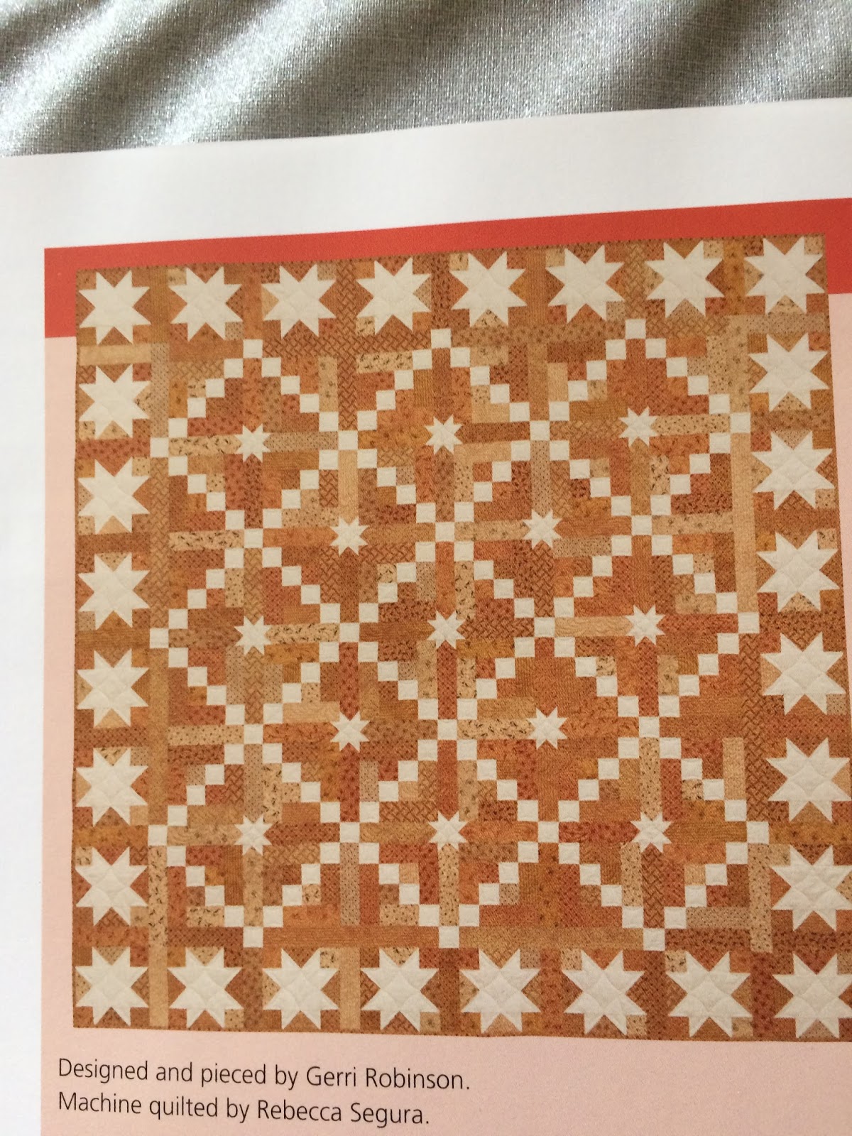 Mother Patchwork Red and Cream quilt at Christmas time, not for Christmas!