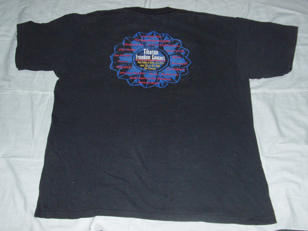 Gerobok Klasik: RARE VINTAGE 1996 TIBETAN FREEDOM CONCERT tshirt