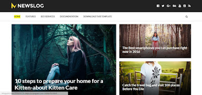 NewsLog Blogger Theme SEO Blogger Theme
