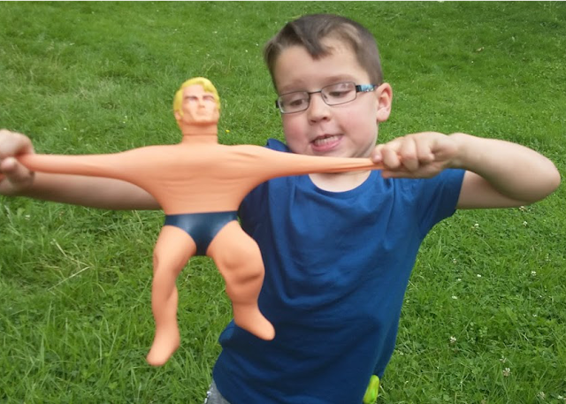 Stretching Stretch Armstrong doll review blog
