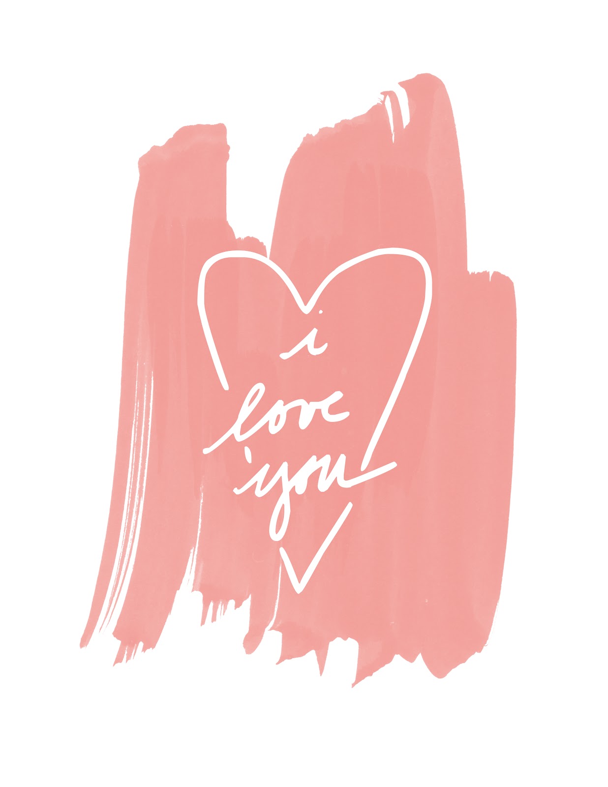 Printable: I Love You