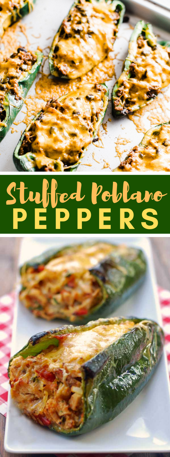 Stuffed Poblano Peppers #diet #chicken Stuffed Poblano Peppers #diet #chicken