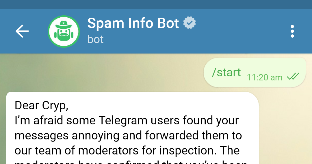 Cara Memulihkan Account Telegram yang di banned #400 USER BANNED IN ...