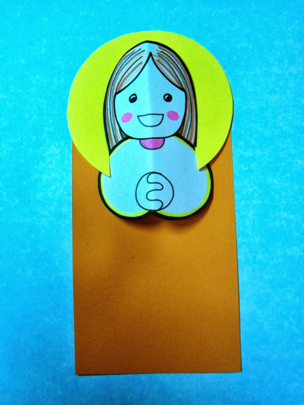 El Rincón de las Melli SEÑALADOR María y Jesús plegados