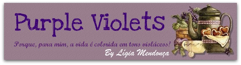 Purple Violets by Lígia Mendonça