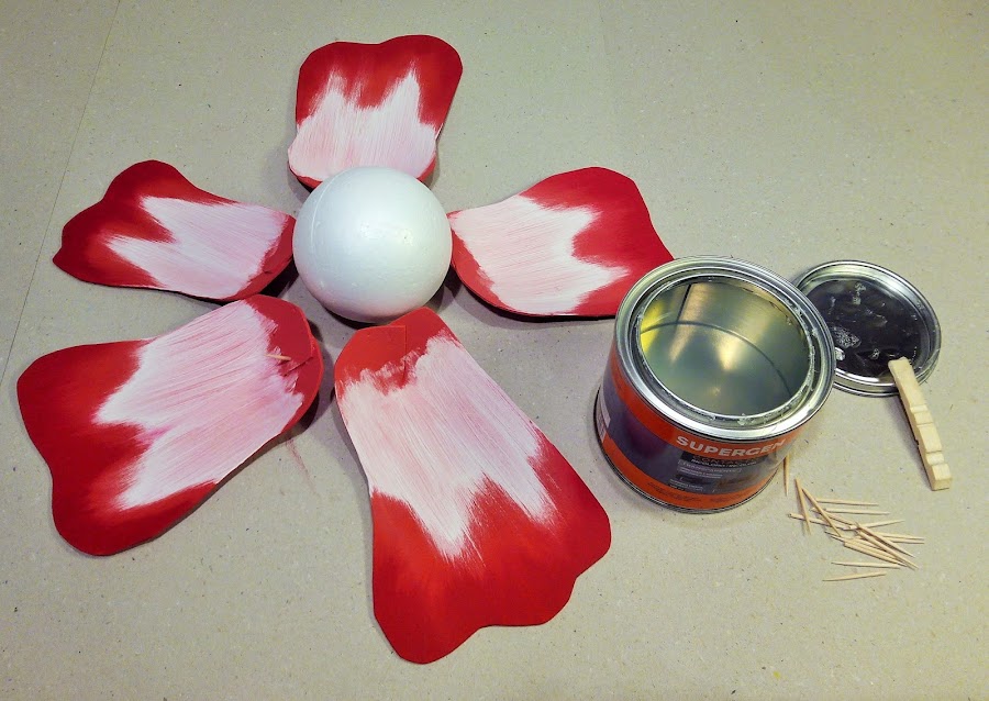 como hacer una flor en foami