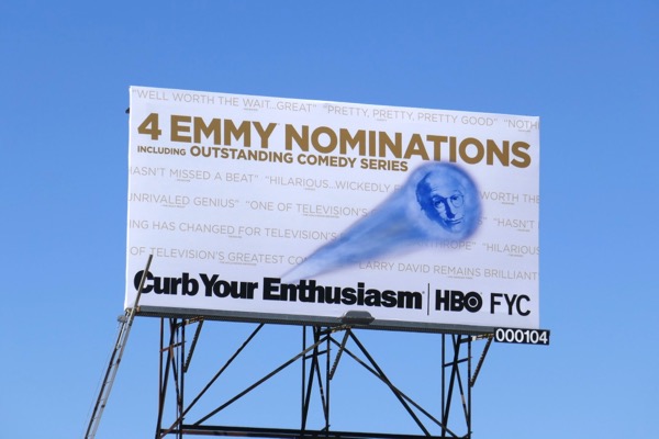 Curb Your Enthusiasm 2018 Emmy nominee billboard Curb Your Enthusiasm 2018 Emmy nominee billboard