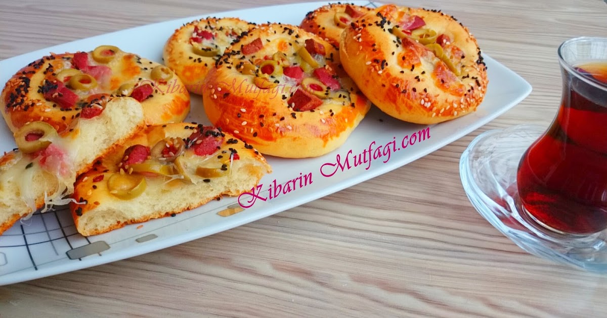 Mini pizza şeklinde poğaça nasıl yapılır Poğaça tarifleri