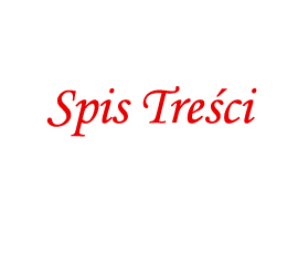 Spis treści