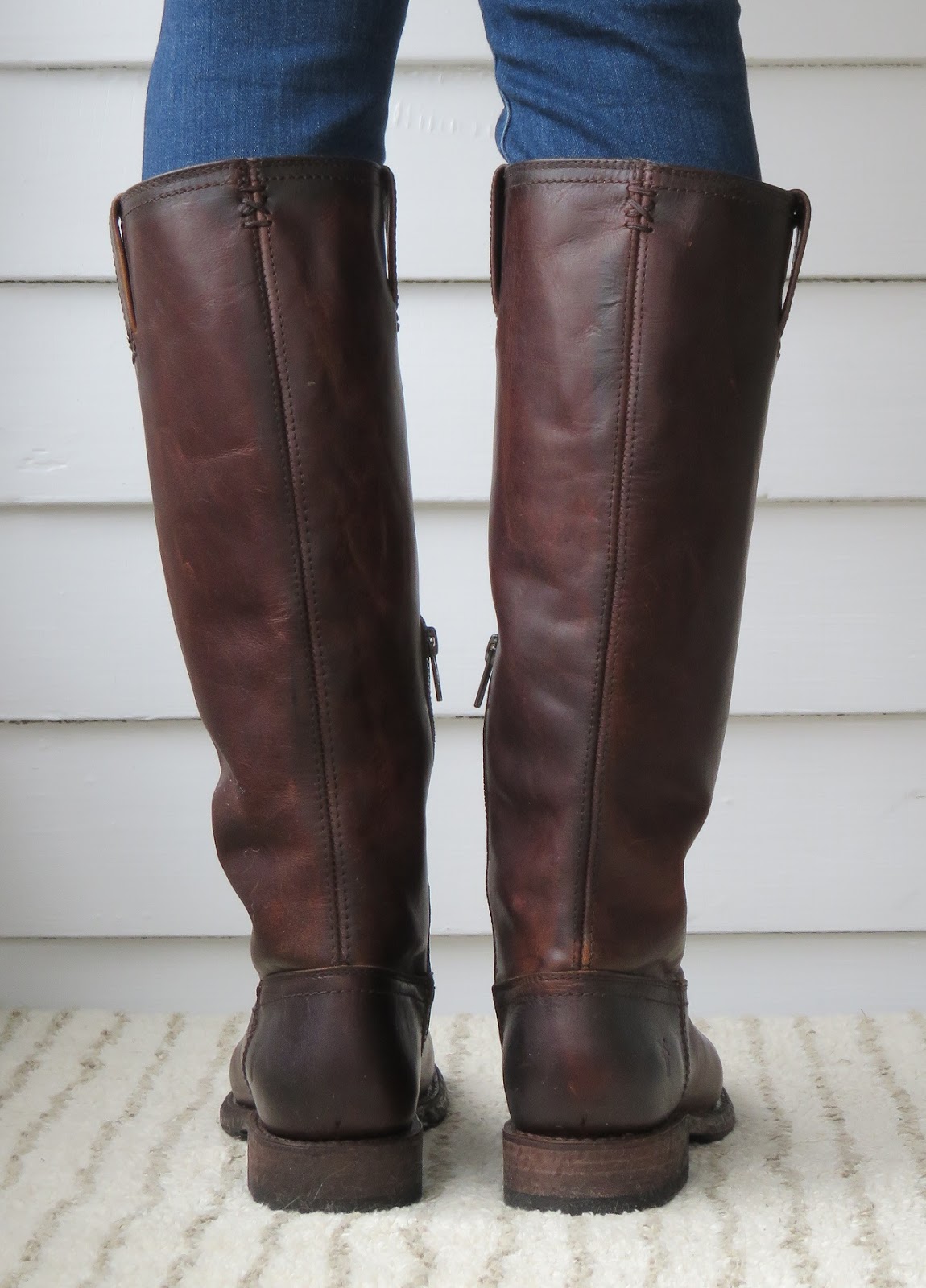 Howdy Slim! Riding Boots for Thin Calves: Frye Jenna Inside Zip