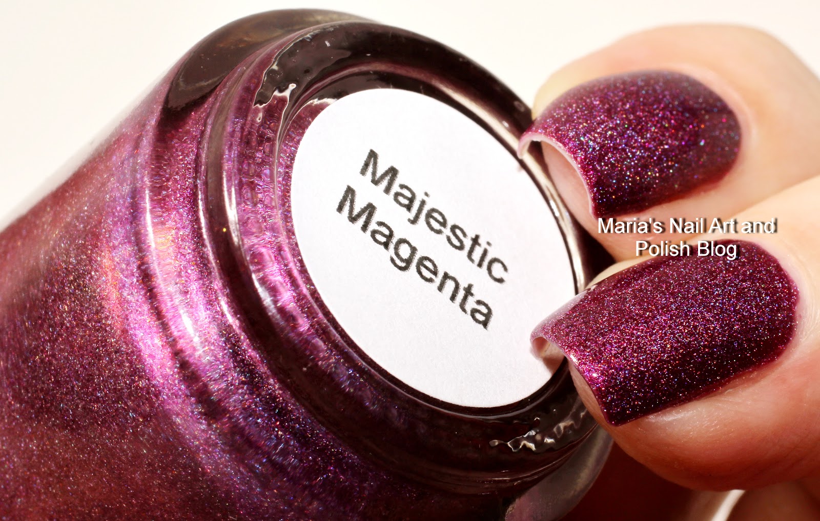 2. L.A. Colors Majestic Nail Polish in "Majestic Magenta" - wide 9