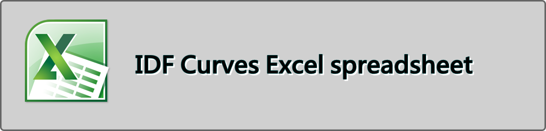 IDF Curves Excel spreadsheet