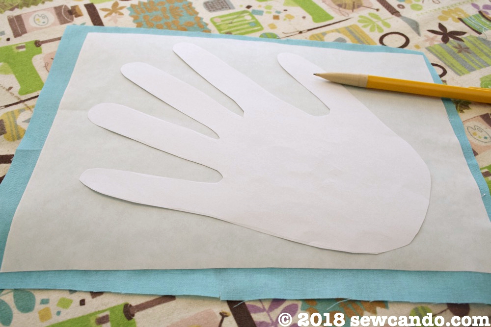 Sew Can Do DIY NoSew Fabric Keepsake Handprint Gifts