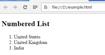 Web Development: HTML Lists - Numbered Lists & Lists with Letters - Web ...