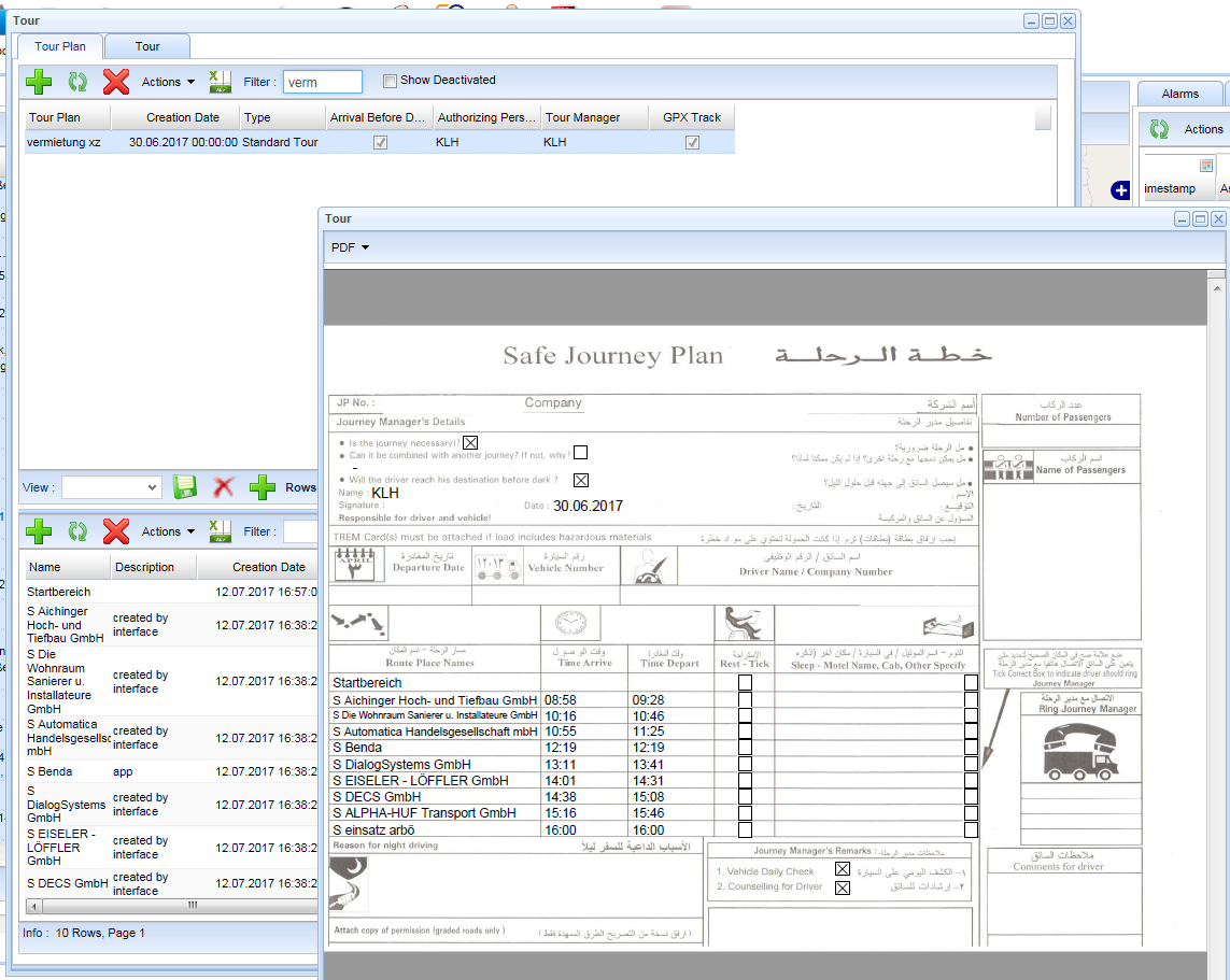 OPAL Standard Electronic Journey Plan