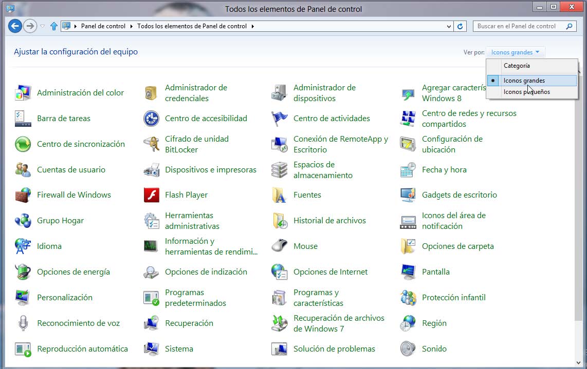 PANEL DE CONTROL PANEL DE CONTROL PANEL DE CONTROL PANEL DE CONTROL