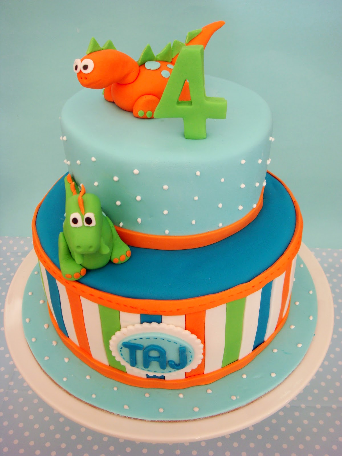 Happy Birthday Dinosaur Cake - The Cake Boutique