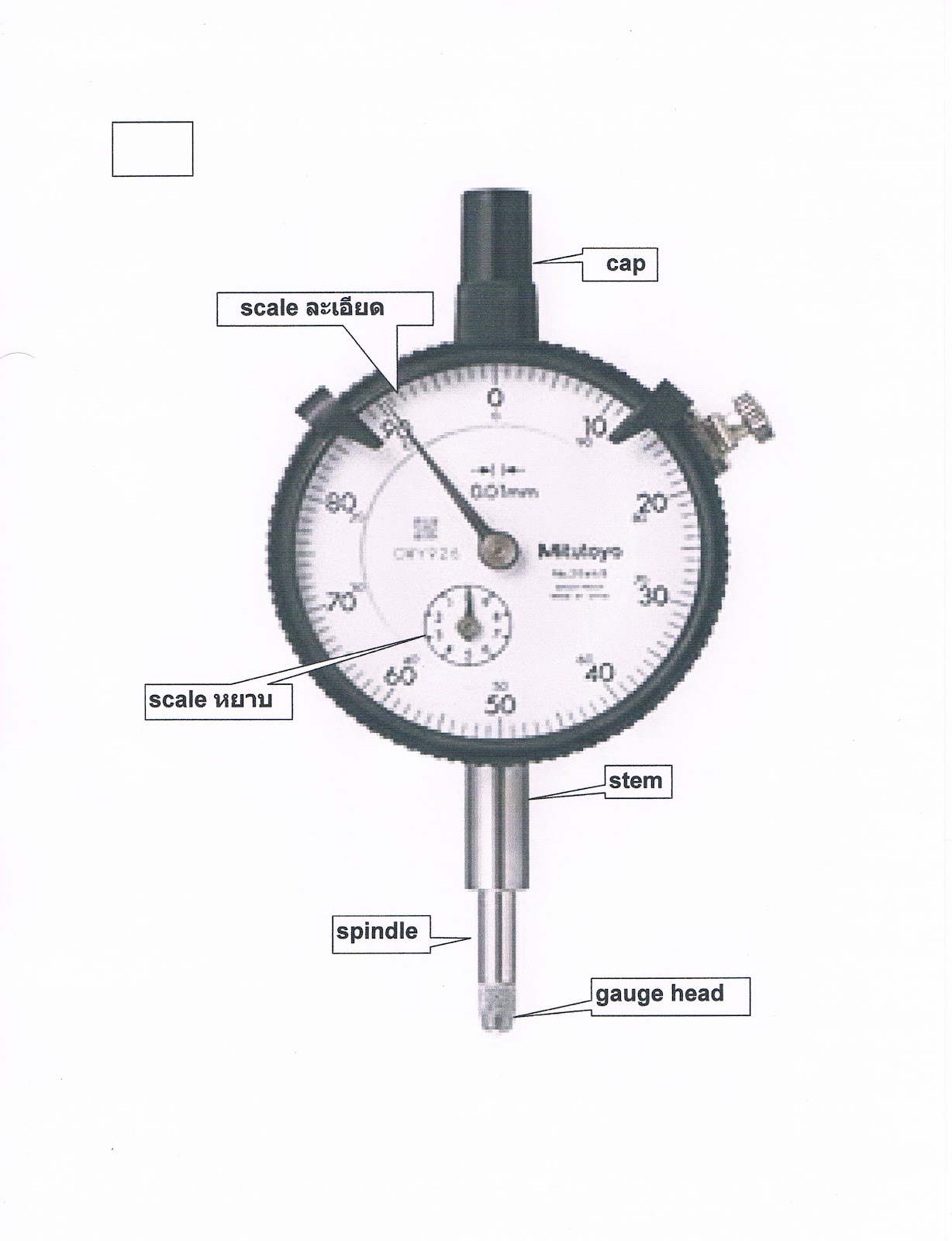 technicainthai วิธีอ่านค่า Dial Gauge 0.01mm.