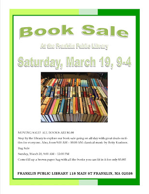Library Books Sale - 9:00 to 4:00 Saturday Library Books Sale - 9:00 to 4:00 Saturday