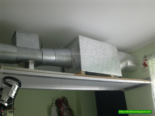 Supply ventilation system, the suction side