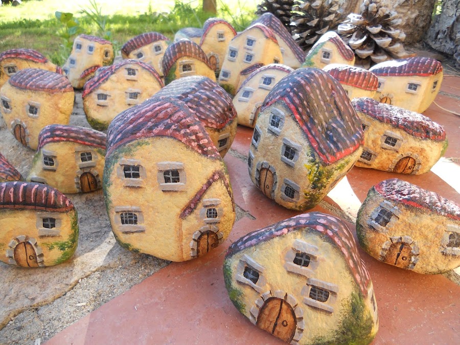 como pintar piedras paso a paso