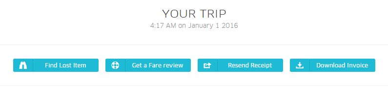 How to report issue with uber trip