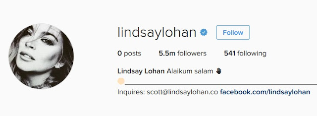 Dikabarkan Masuk Islam, Lindsay Lohan Tulis Salam di Instagram