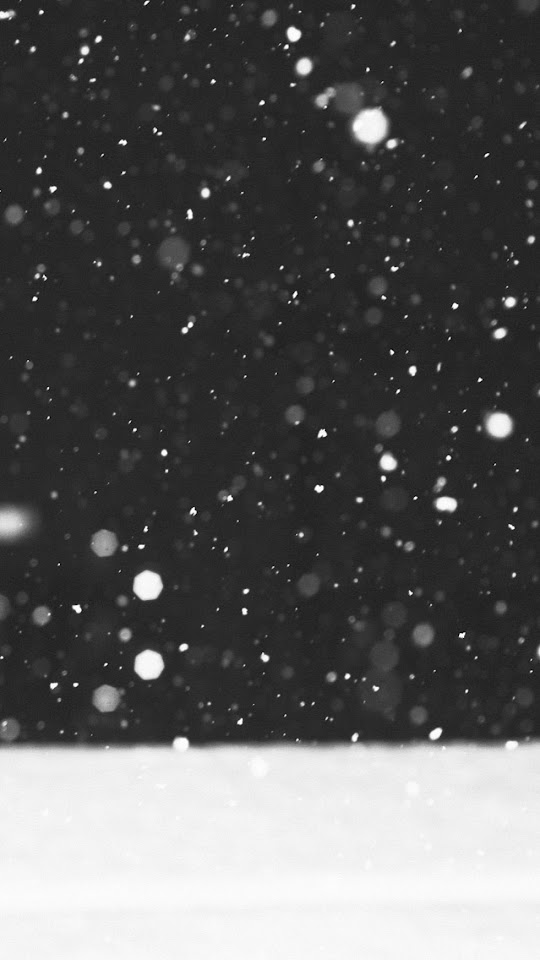 Black White Snow Fall Bokeh  Galaxy Note HD Wallpaper