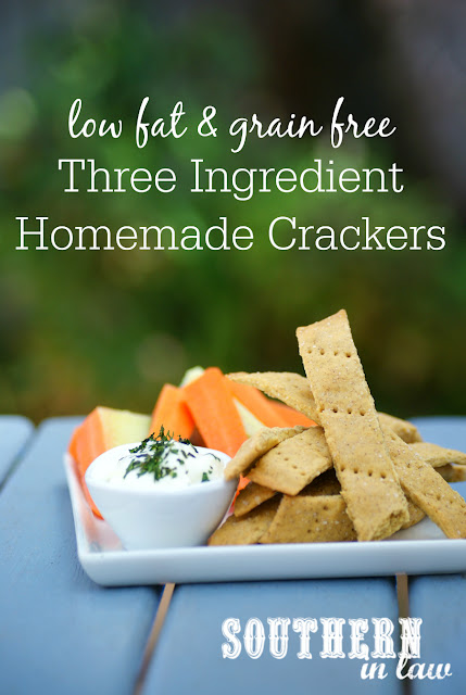 Easy Vegan Three Ingredient Homemade Crackers Recipe - gluten free, grain free, healthy, vegan, nut free, egg free, dairy free, 