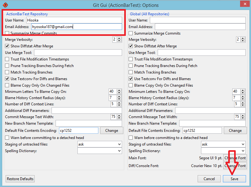 User repository. User repository