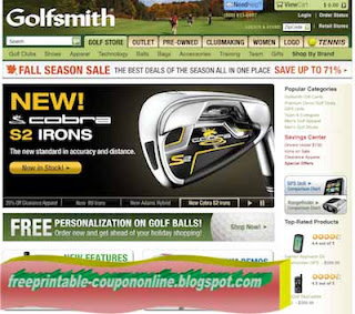 Golfsmith coupon print