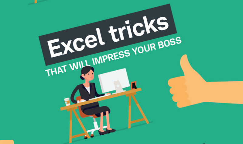 These Excel tricks will save you time and impress your boss - #infographic