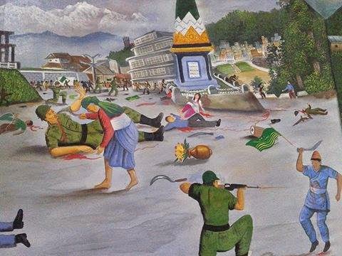 A painting of Gorkhaland Movement July 27, 1986 A painting of Gorkhaland Movement July 27, 1986