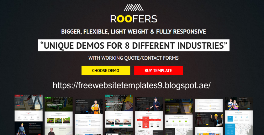 roofers construction contractor html template free free downloads web templates