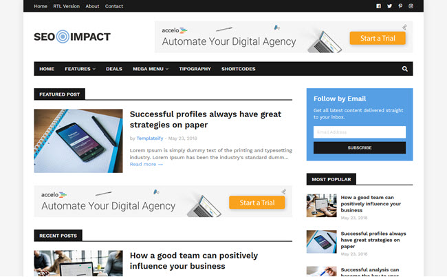 SEO Impact - Responsive Blogger Template SEO Impact - Responsive Blogger Template