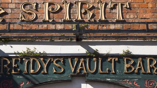 Sign for Reidy's Vault Bar in Cork, Ireland