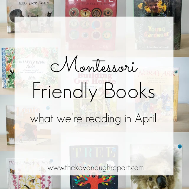 Montessori friendly books, children's books for a Montessori home. 