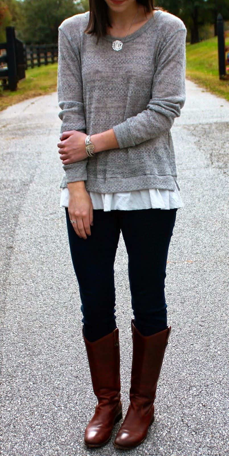 Prep In Your Step: Watch Your Back {Ruffles and Bows Sweater}