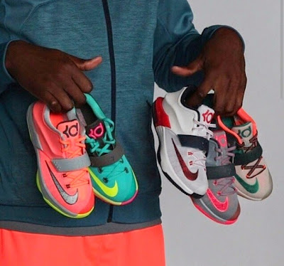 THE SNEAKER ADDICT: Nike KD 7 “Global Game” Action Red/Metallic Silver ...