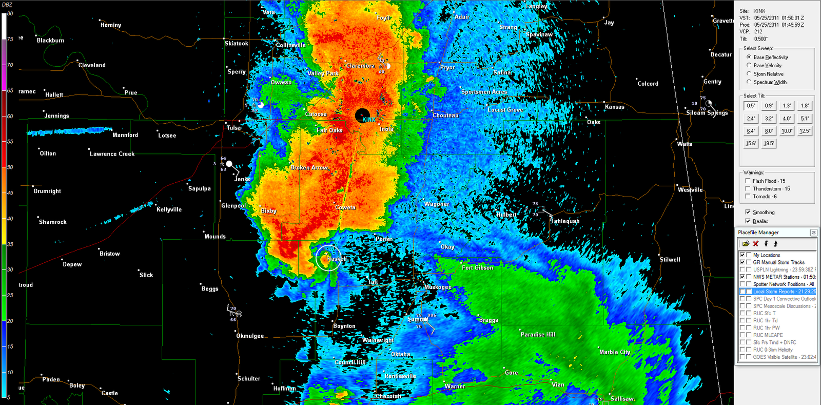 The Original Weather Blog Tornado Reported Near Haskell, OK