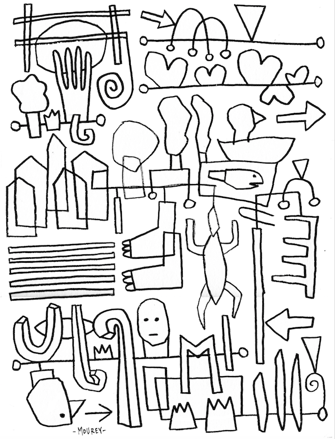 Dans L Atelier Et Alentour Dans L Atelier Dessins Noir Et Blanc 02