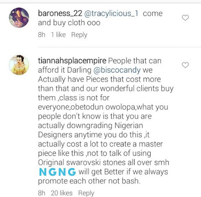 Toyin Lawani's 1.5 Million Naira dress