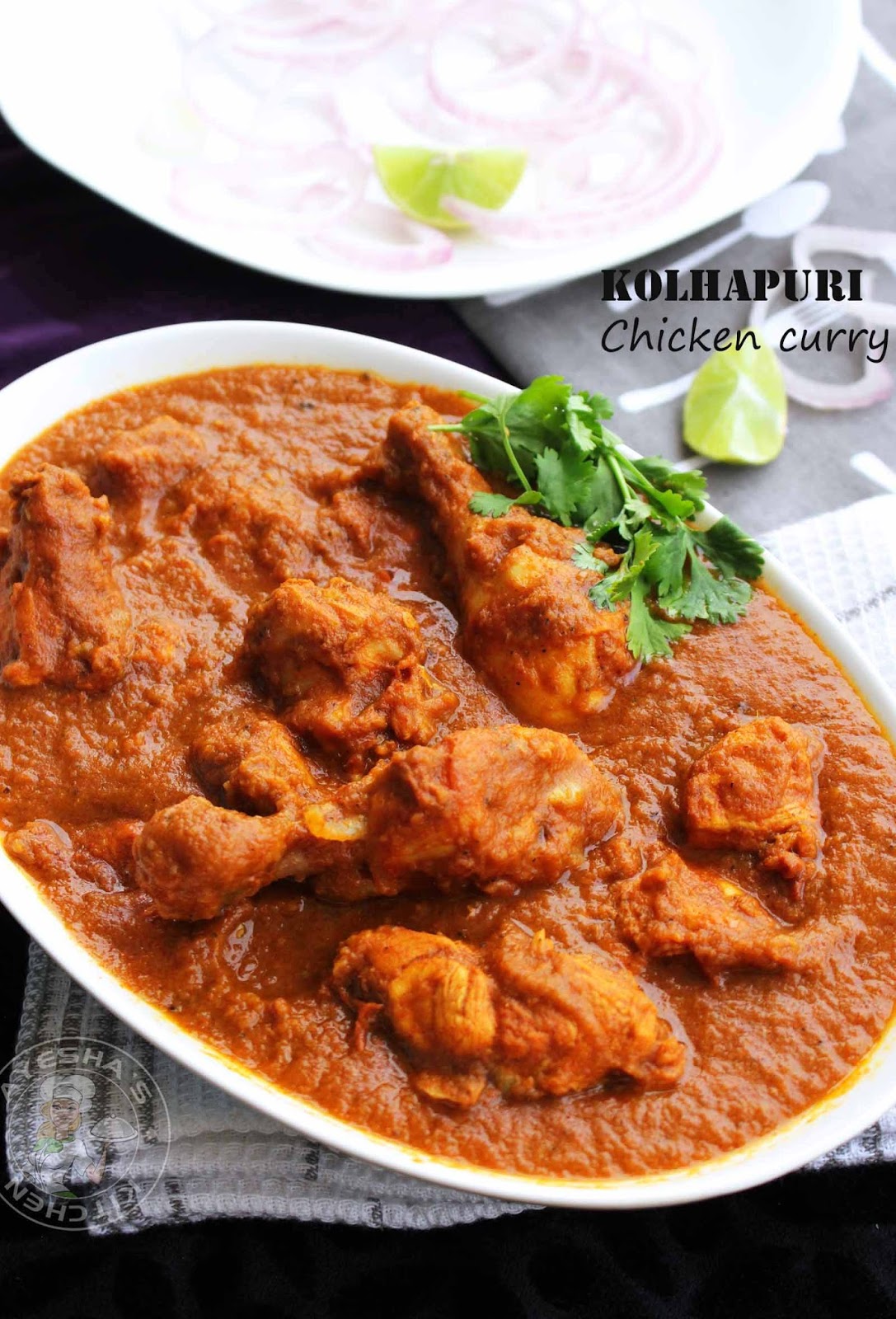 CHICKEN KOLHAPURI RECIPE CHICKEN CURRY RECIPE
