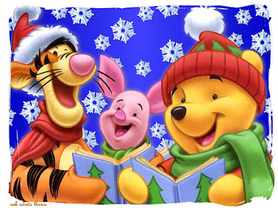 winnie the Pooh en Navidad con Tigger y Piglet