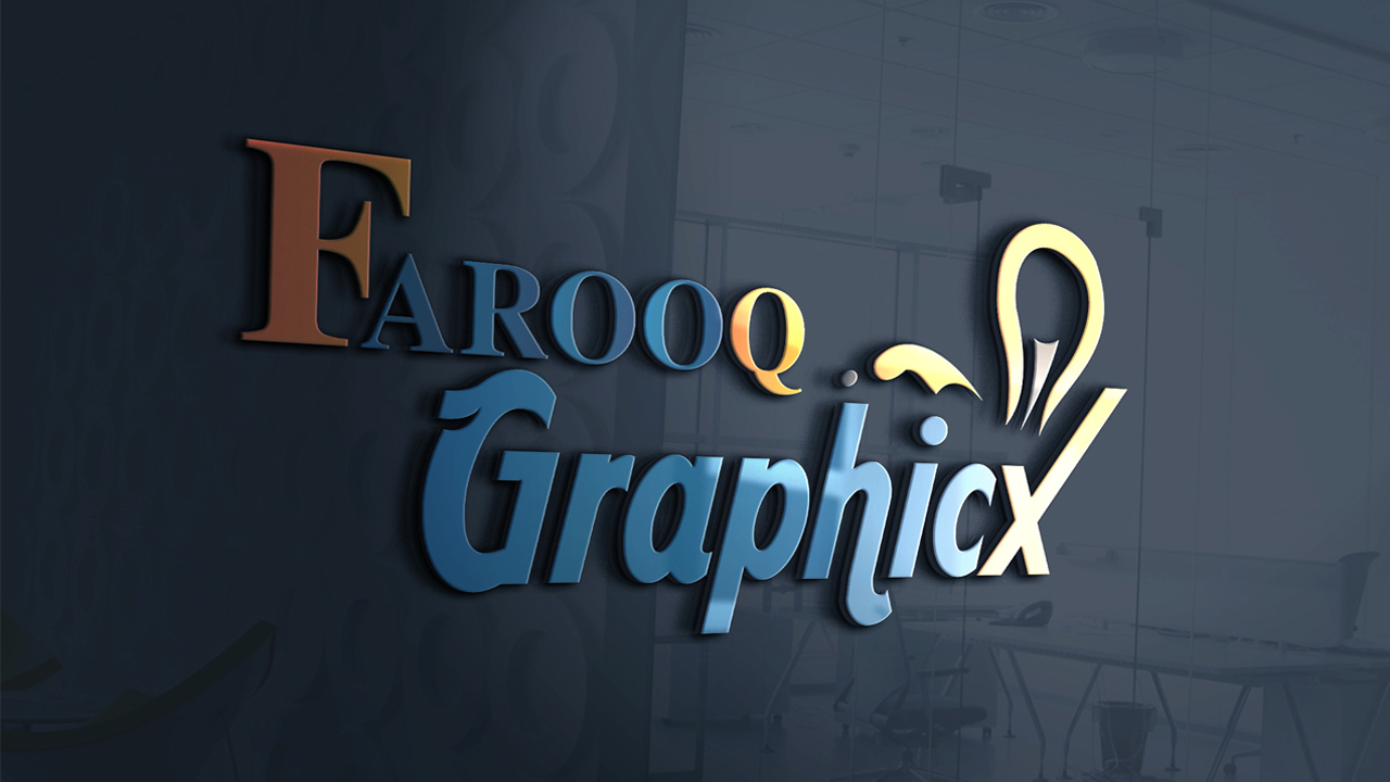 3d glass window logo mockup template free