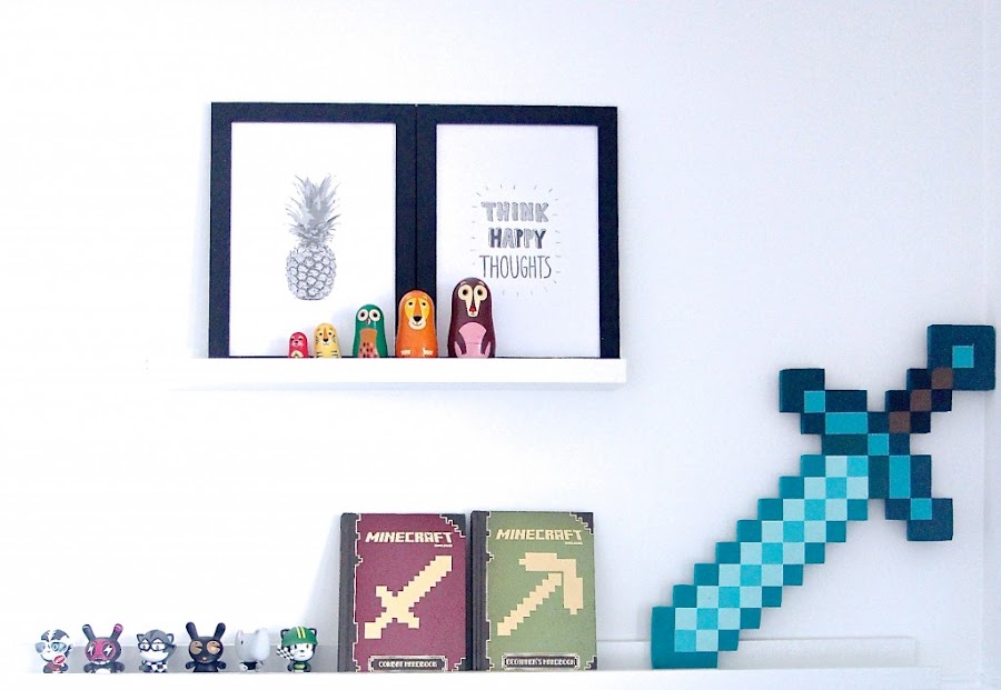 Un dormitorio infantil monocromático