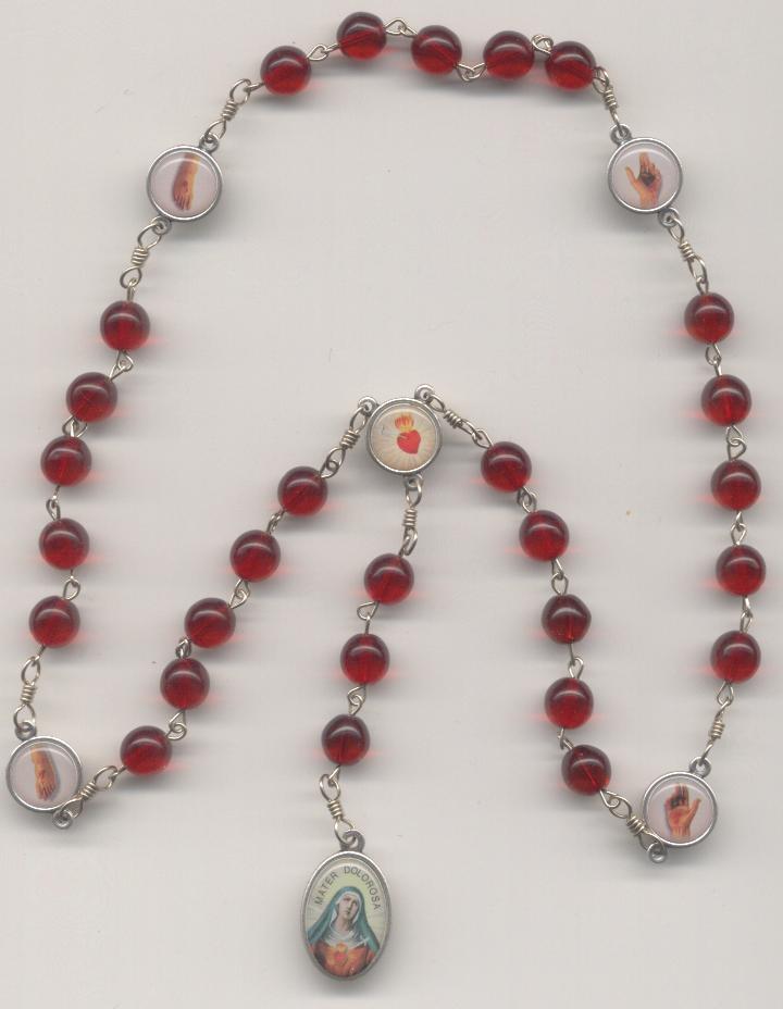 The Rosary Lady Chaplet of the Five Wounds of Jesus