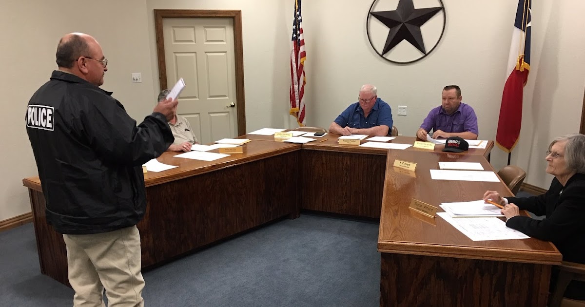 Roscoe Hard Times City Council Hears Reports, Approves Actions