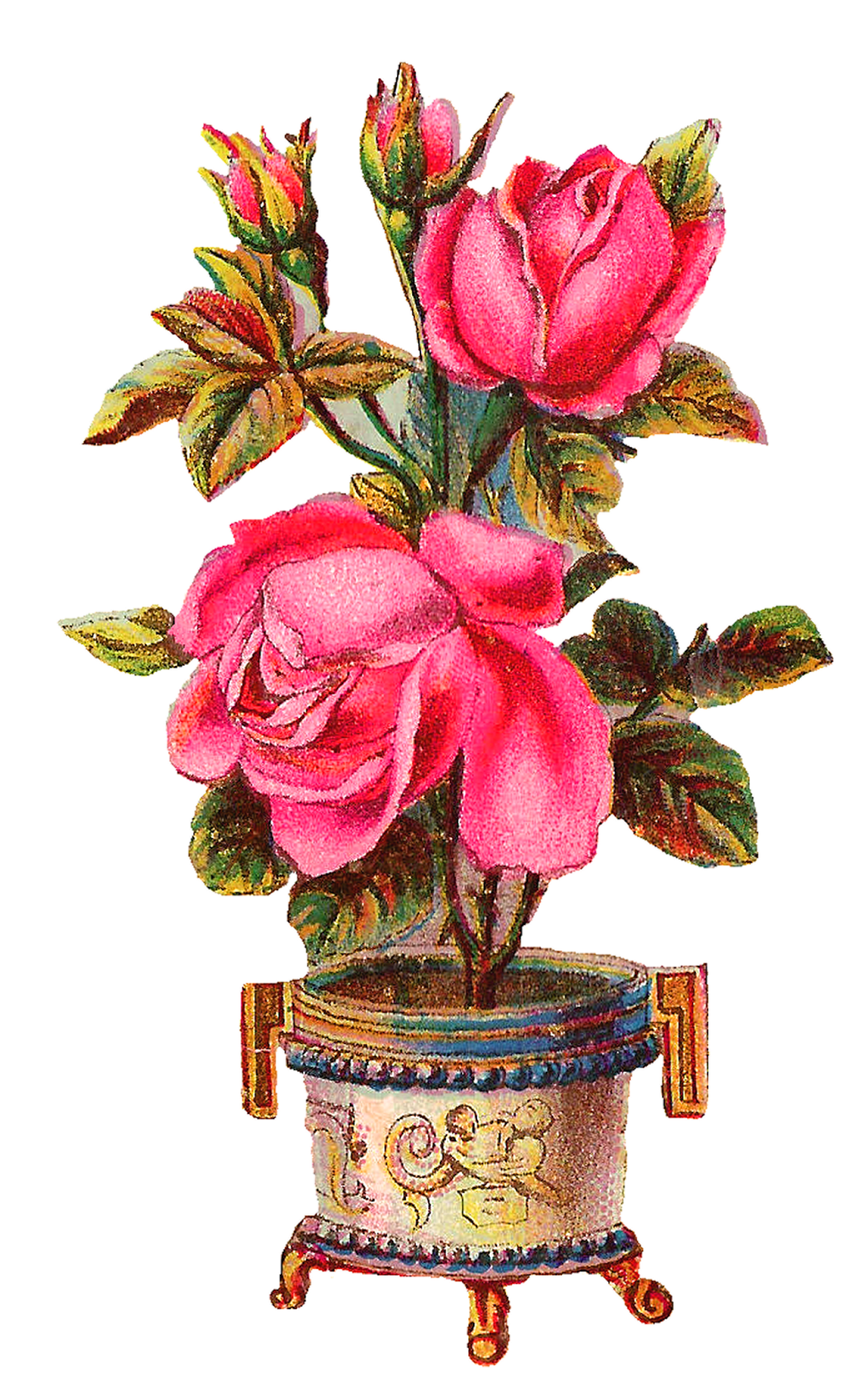 clipart of roses in a vase - photo #42
